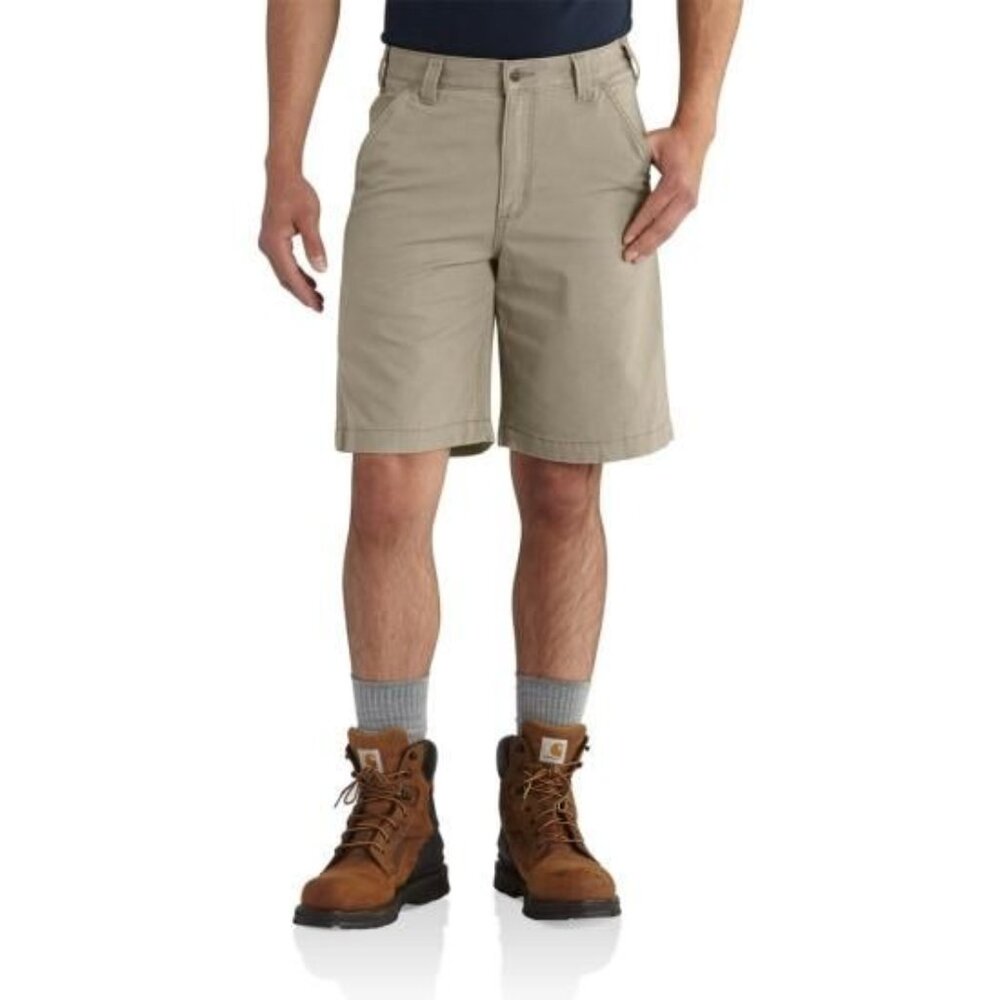 Carhartt Rugged Flex Relaxed Fit Canvas Work Short Mens Size 40 Tan Cargo New